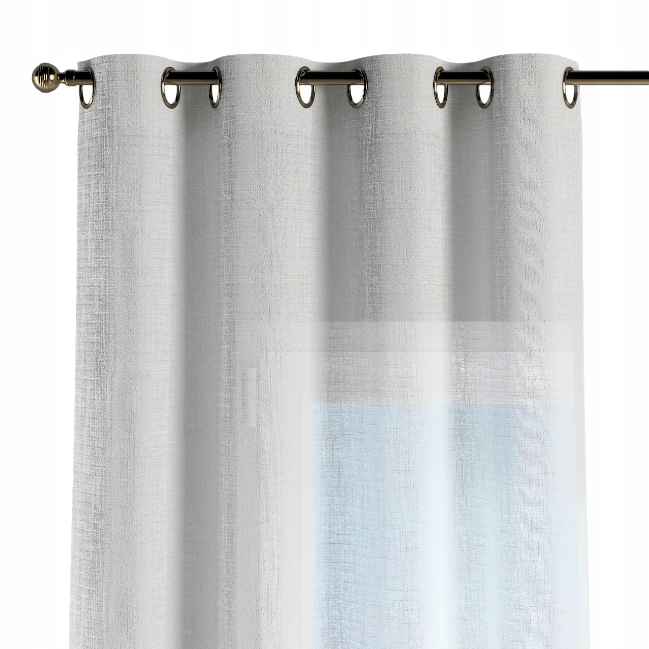 Záves na kolieskach 1 ks 140x260 cm biely