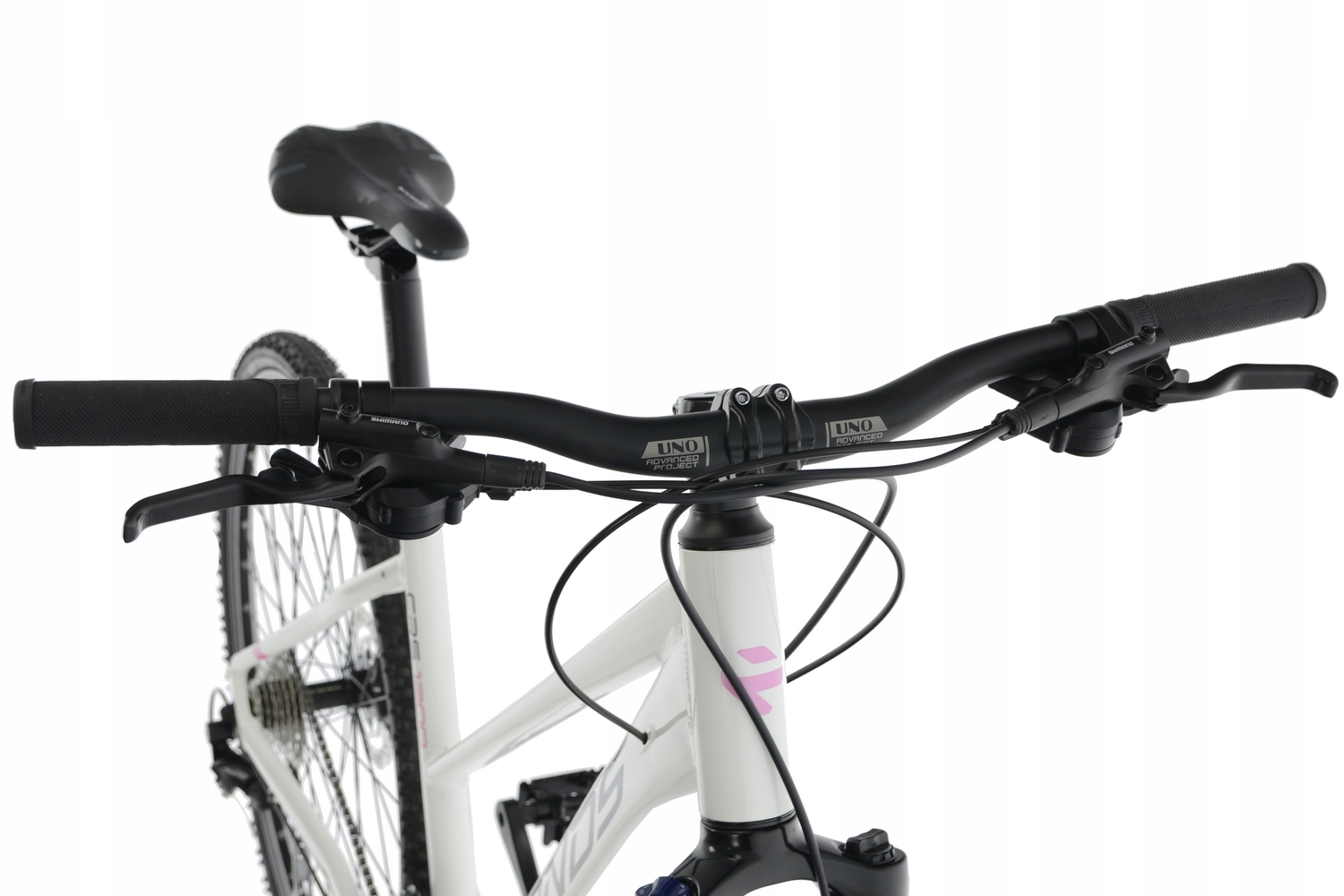 Rower Kands Crossowy 28 Crs 1200 r17' bia-róż ALIVIO HYDRAULIKA r25D Nowość