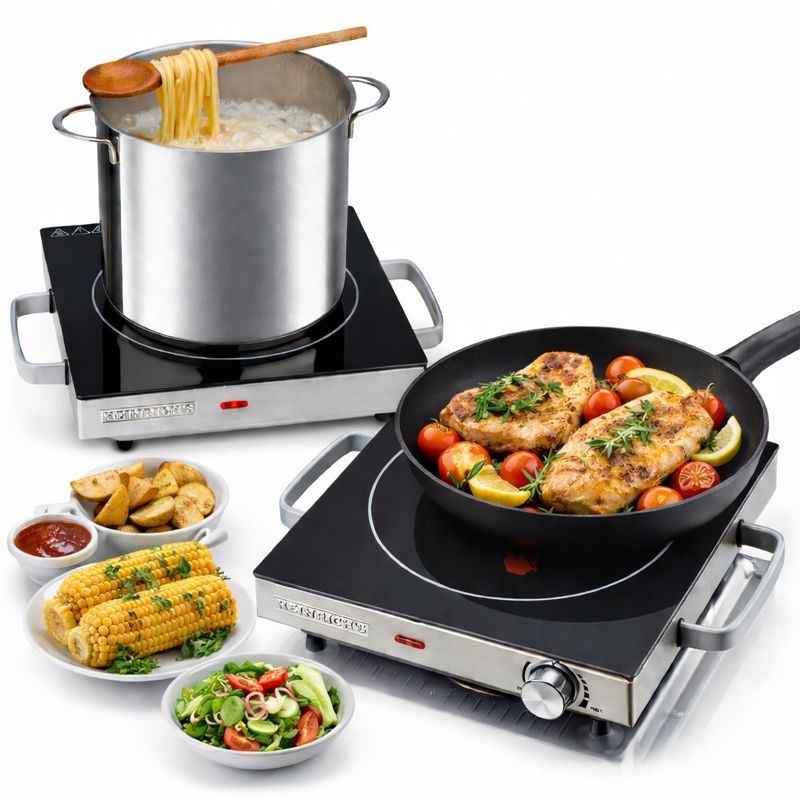 Kuchenka Elektryczna Płyta Przenośna jednopalnikowa Turystyczna 2000W Prąd