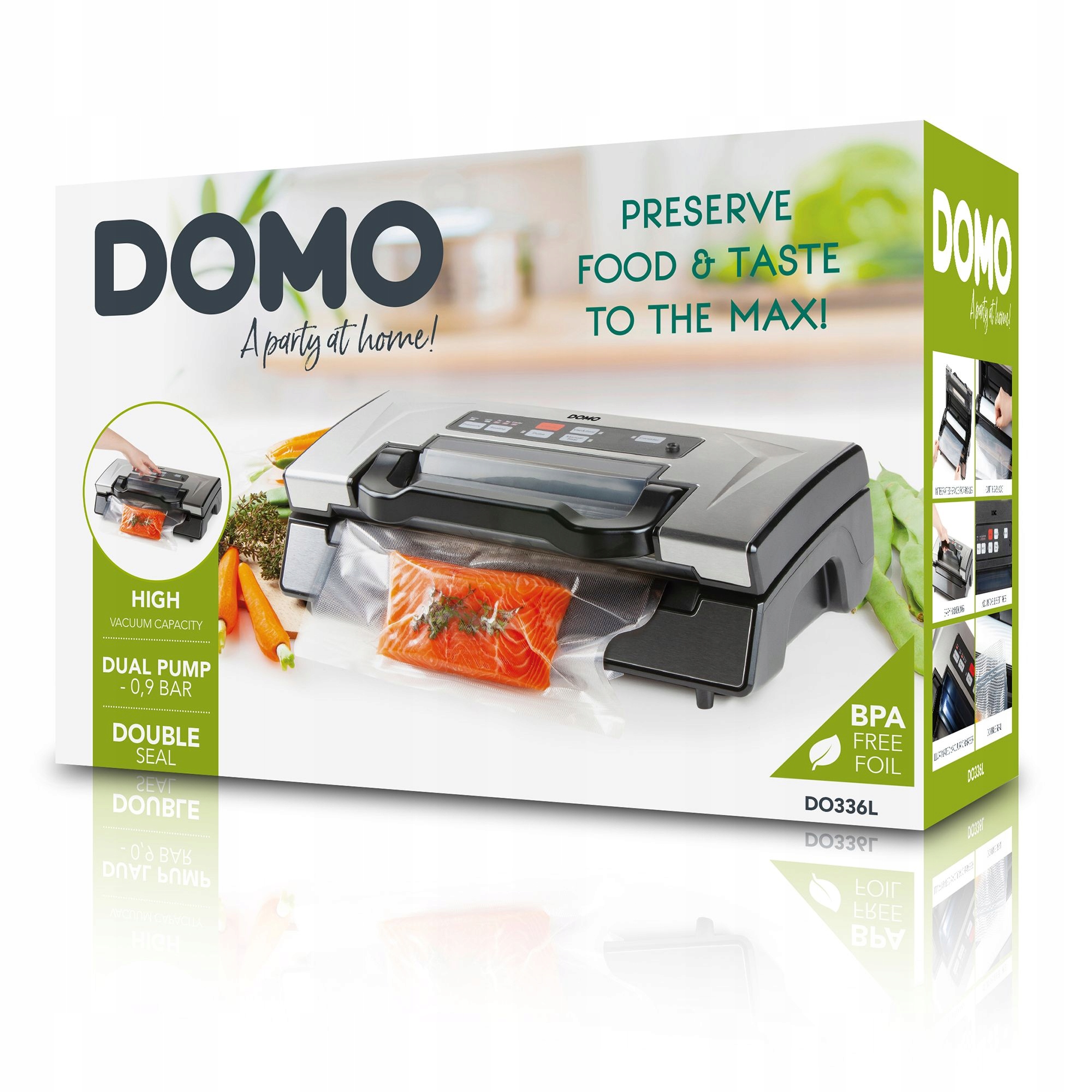 Domo DO336L vakuová svářečka potravin pro vakuové balení 130W