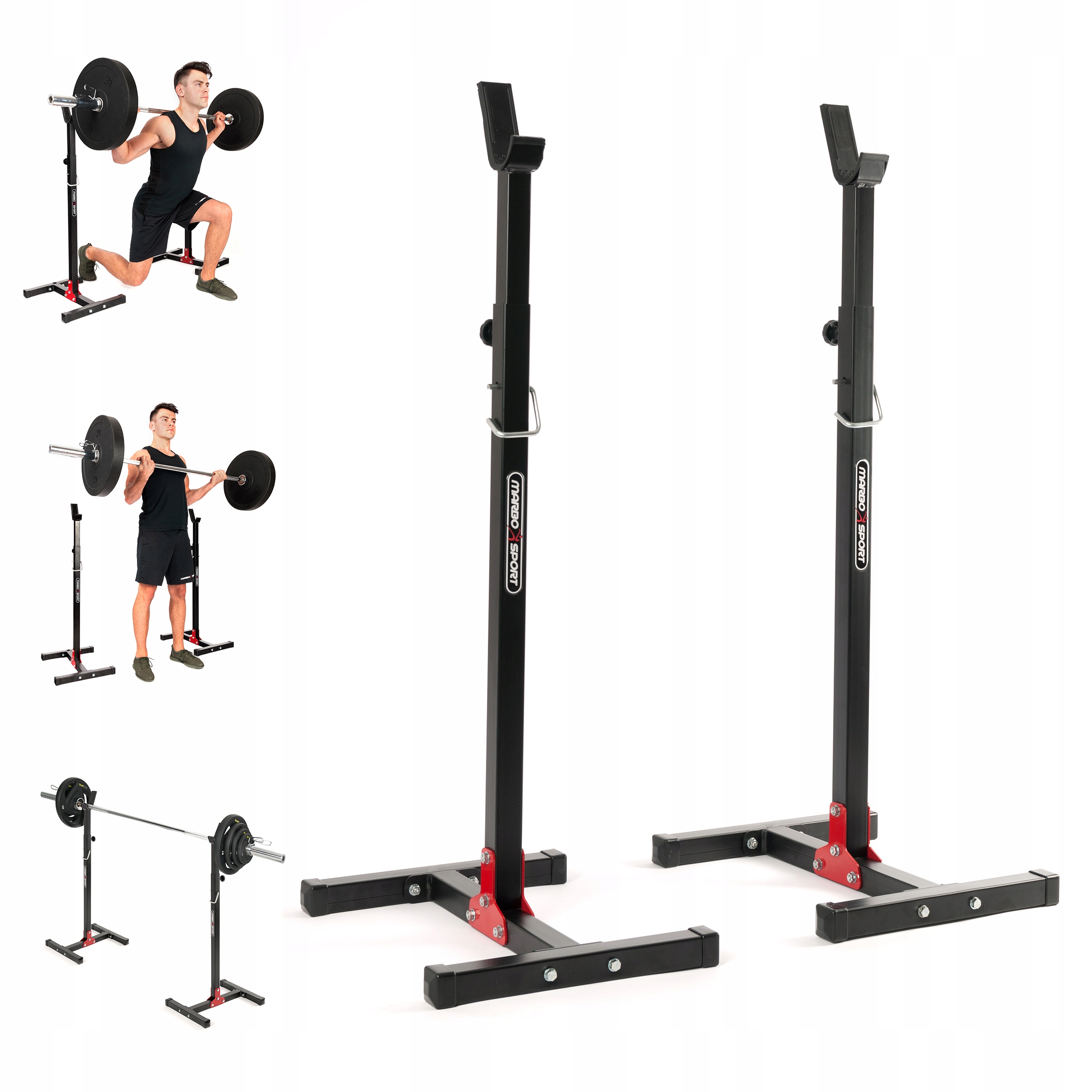Stojan na činky dvoudílný Marbo-Sport MH-S201 250 kg, nastavitelný