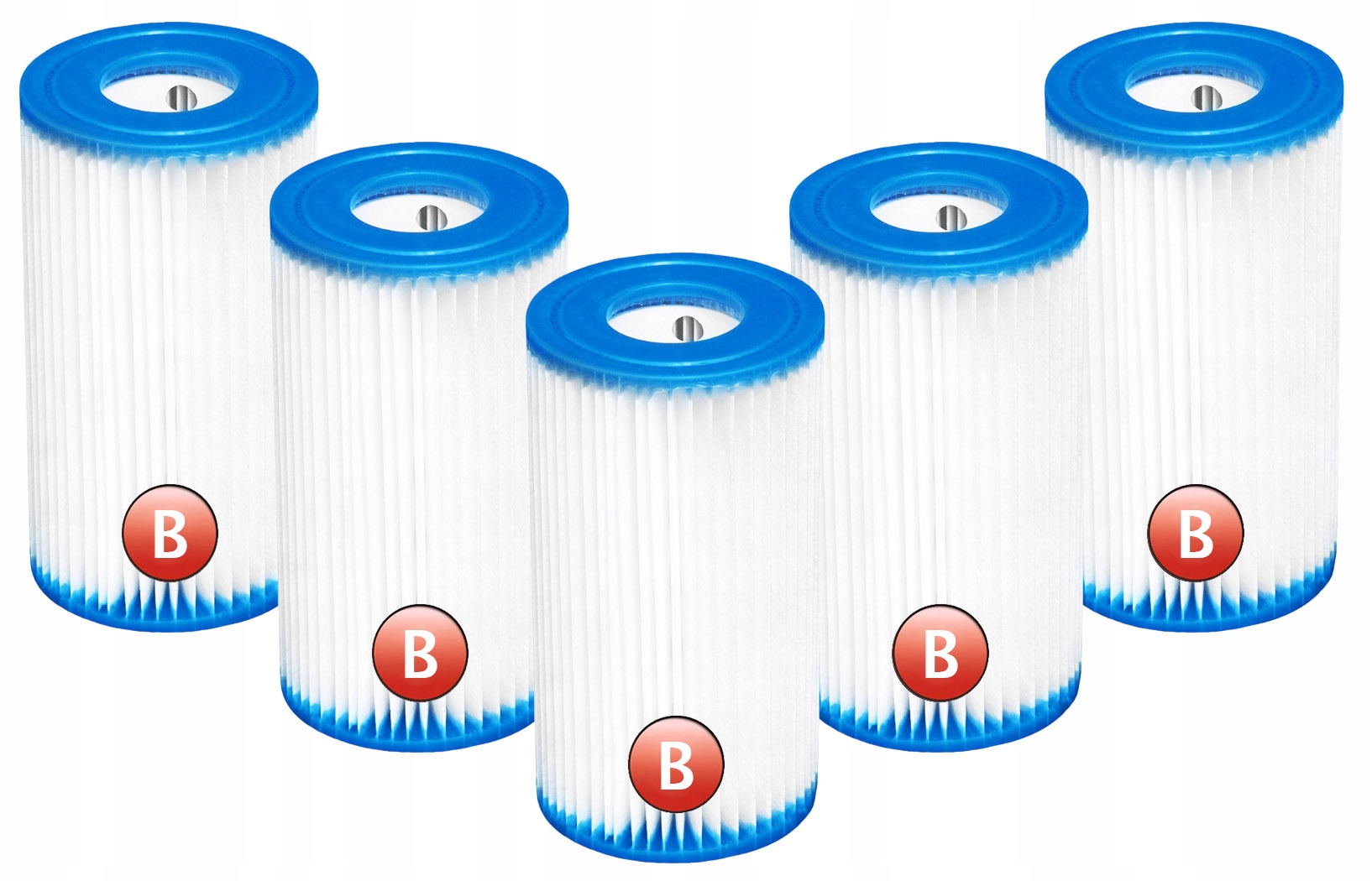 5 x Filtr Bazénového Čerpadla 29005 Intex Typ Vložky B