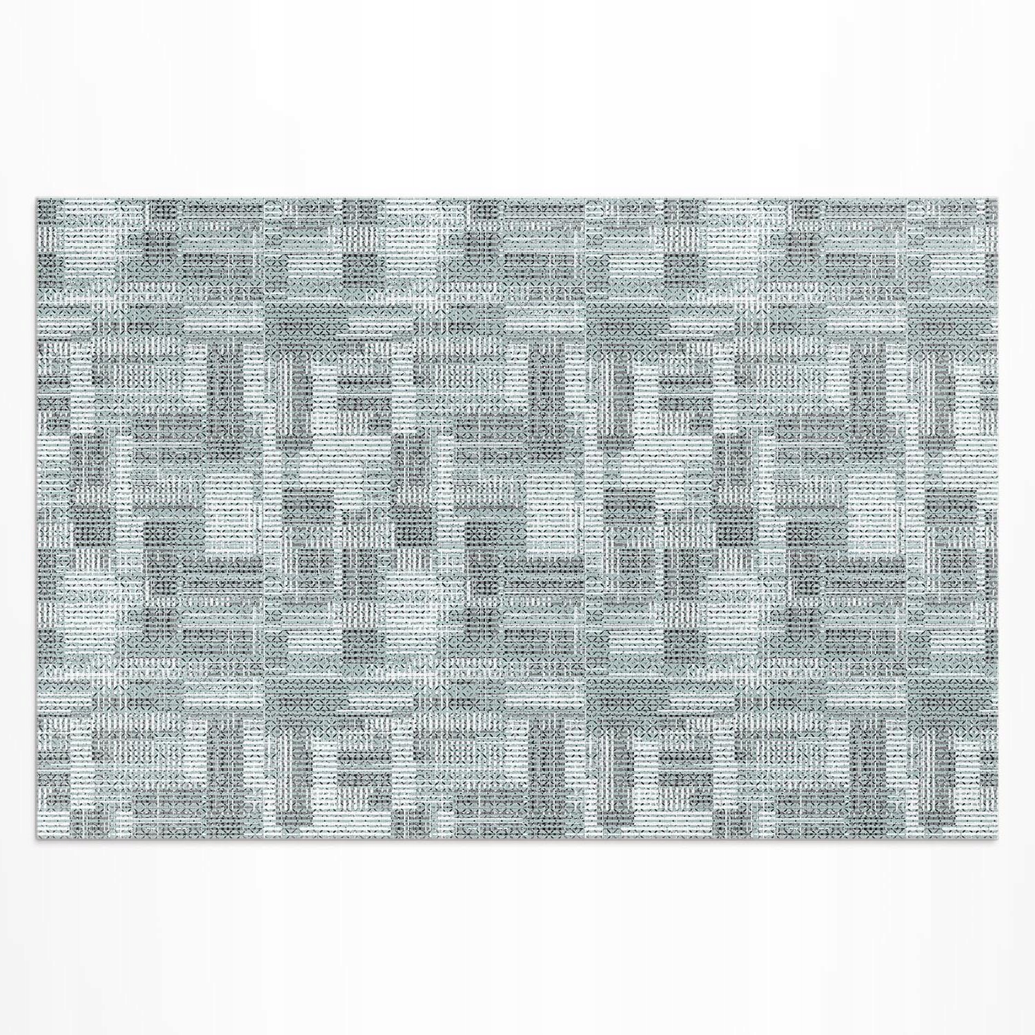 Vinylový koberec Vodotesný Uv Patchwork s mozaikou a imitáciou tkaniny 100 x 150 cm