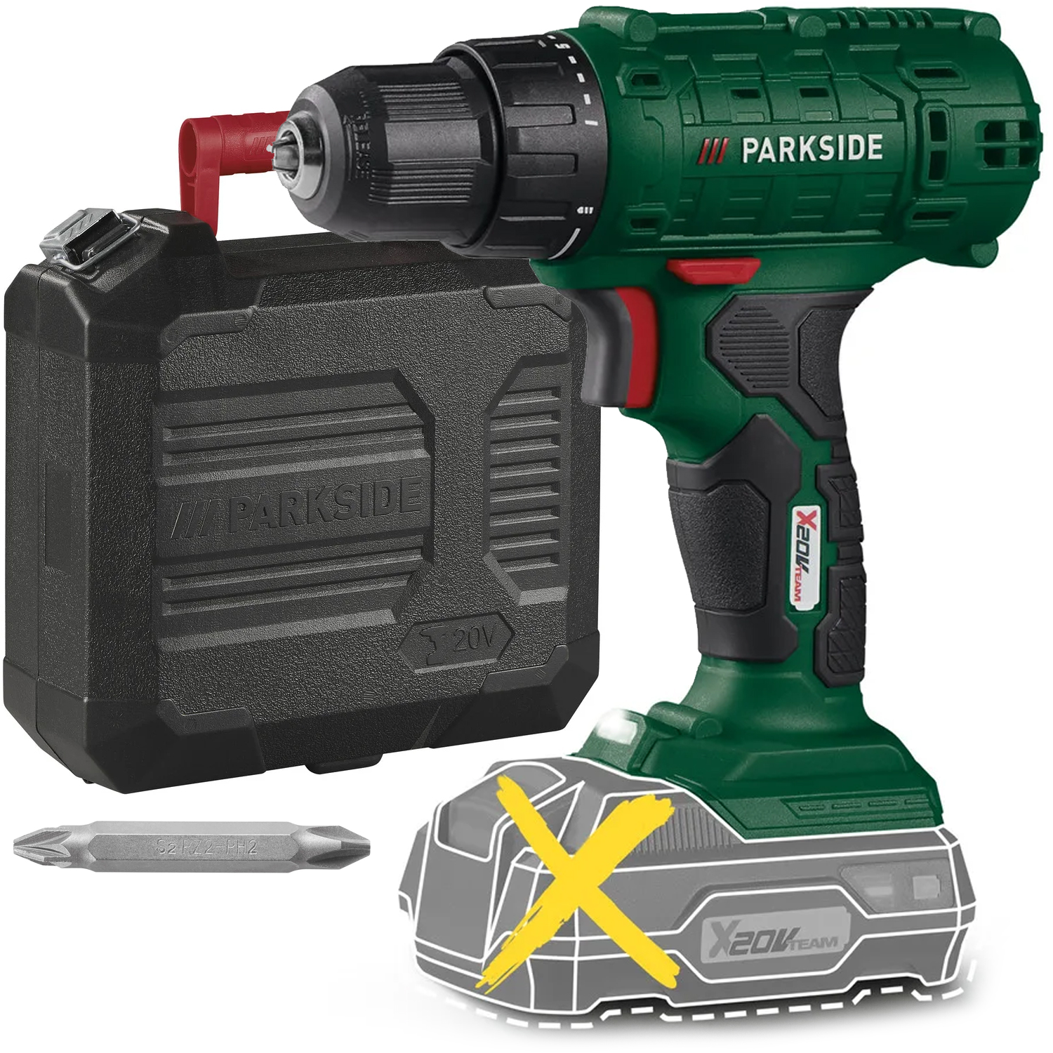 Wkrętarka Parkside zasilanie akumulatorowe 20 V Pbssa 20 Li A1