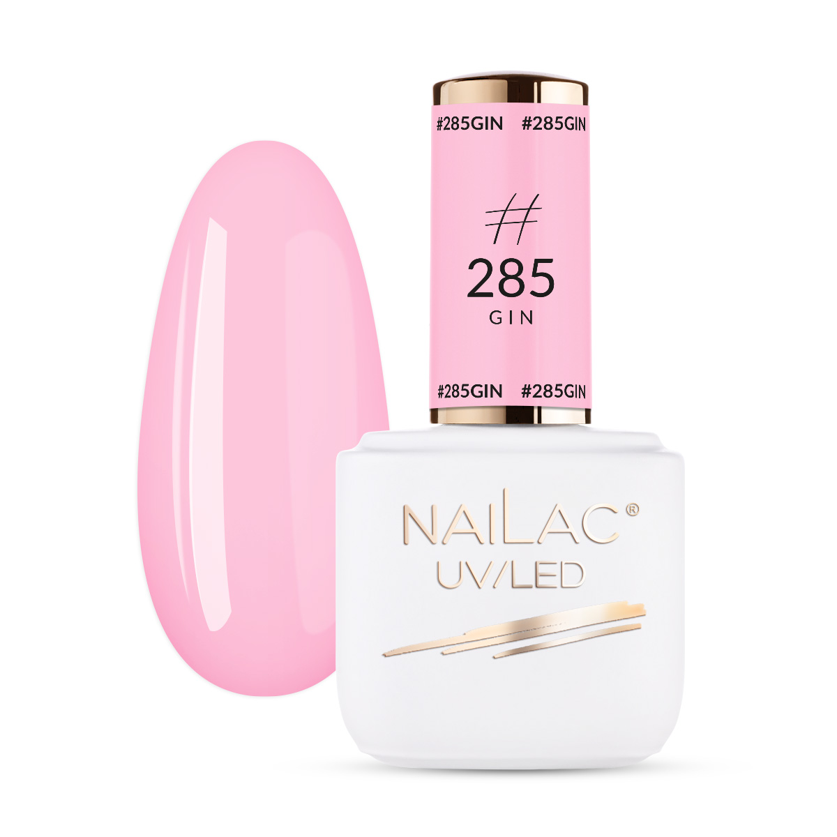 

#285 Gin Lakier hybrydowy NaiLac 7ml