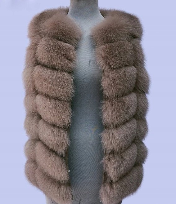 Lux Kamizelka Futro naturalne z Lisa Kolory 34 XS Typ futro