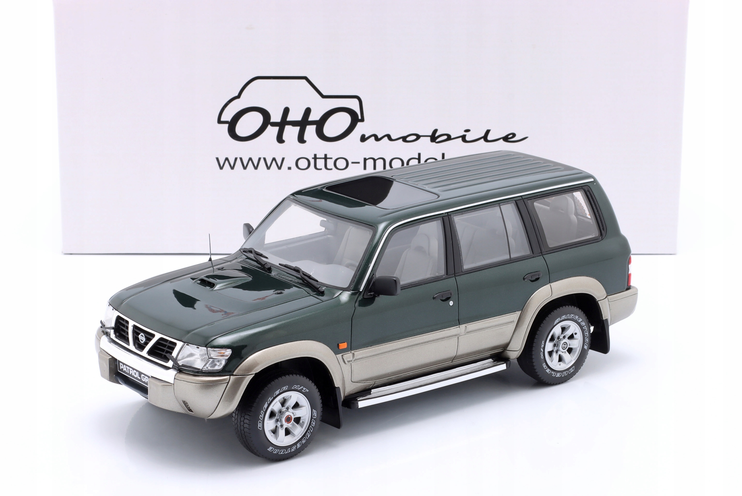 Otto Nissan Patrol Gr Y61 1998 Dark Green/Silver L.E.1/3000 1:18