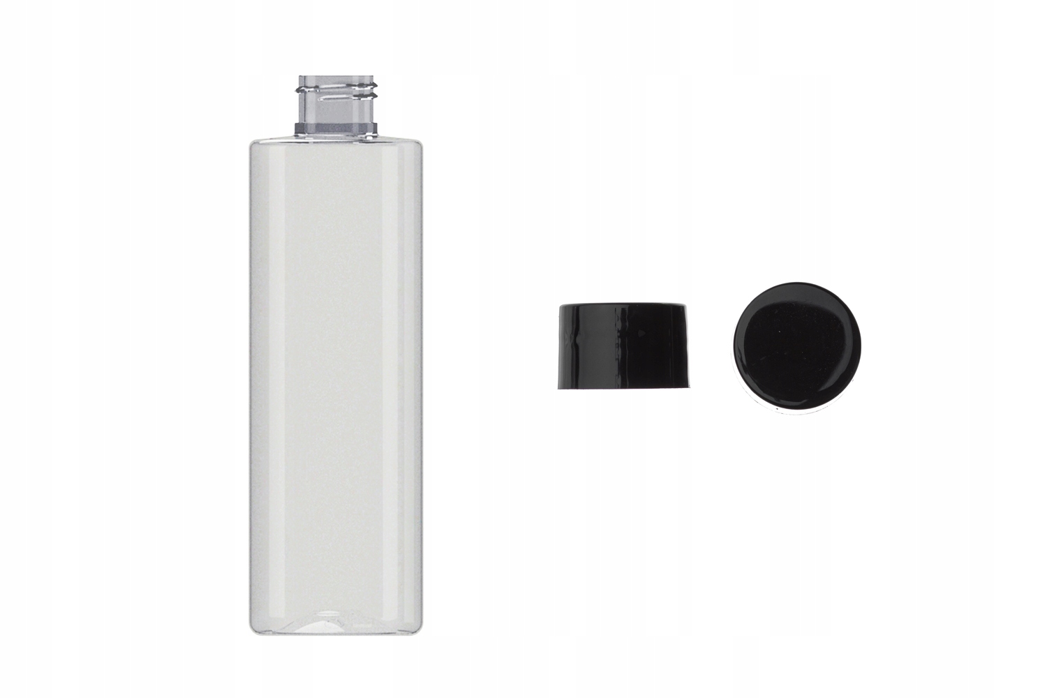 

Butelka plastikowa Pet 250 ml z nakrętką czarną