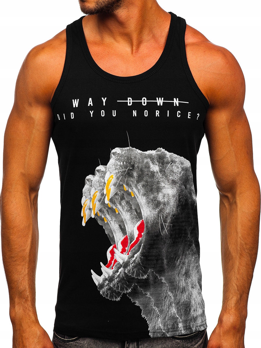 

Koszulka Tank Top Męska Czarna 14836 ROZMIAR_2XL