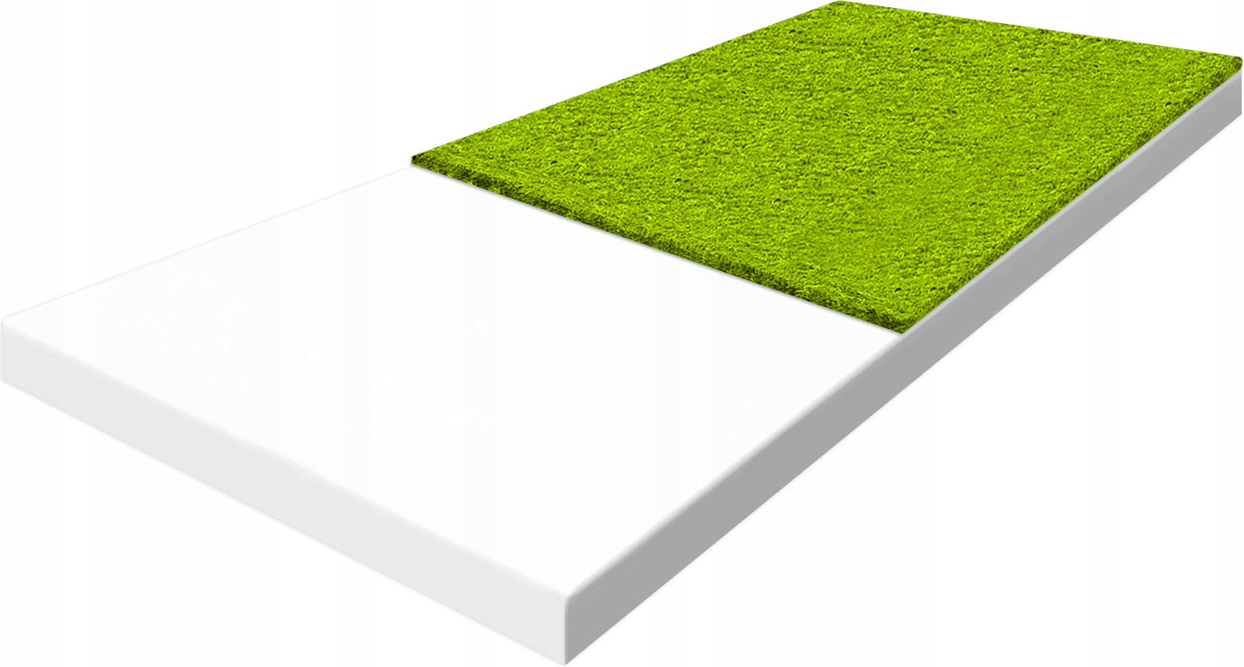 Materac piankowy 110x180 trawa morska jodowana antybakteryjne miękki H1 7cm
