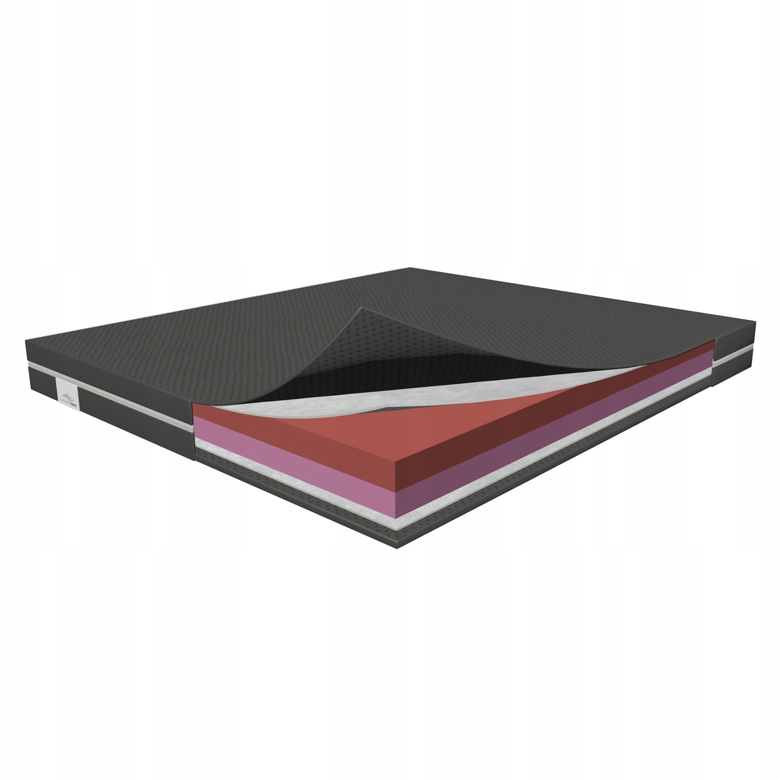 Materac piankowy Hr dwie twardości H2/H3 90x200 Pokrowiec 15 cm