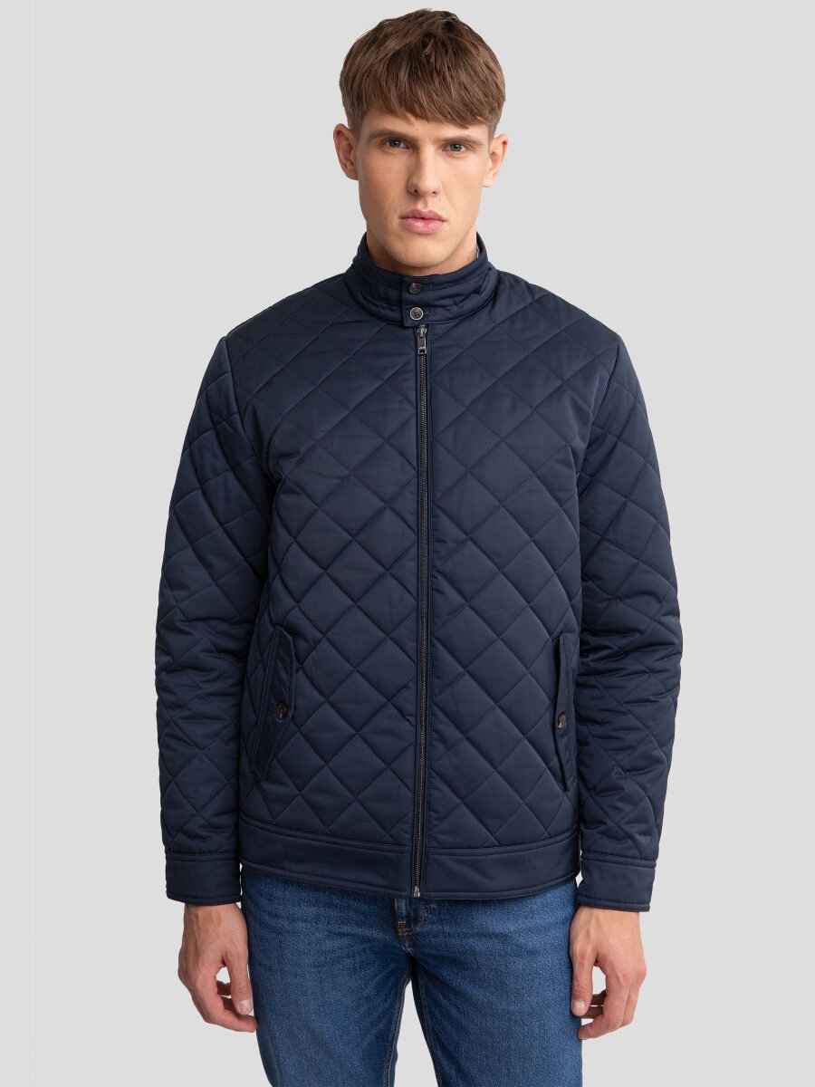 Big Star Pánská prošívaná tmavě modrá bunda Ezequiel 403 XXL