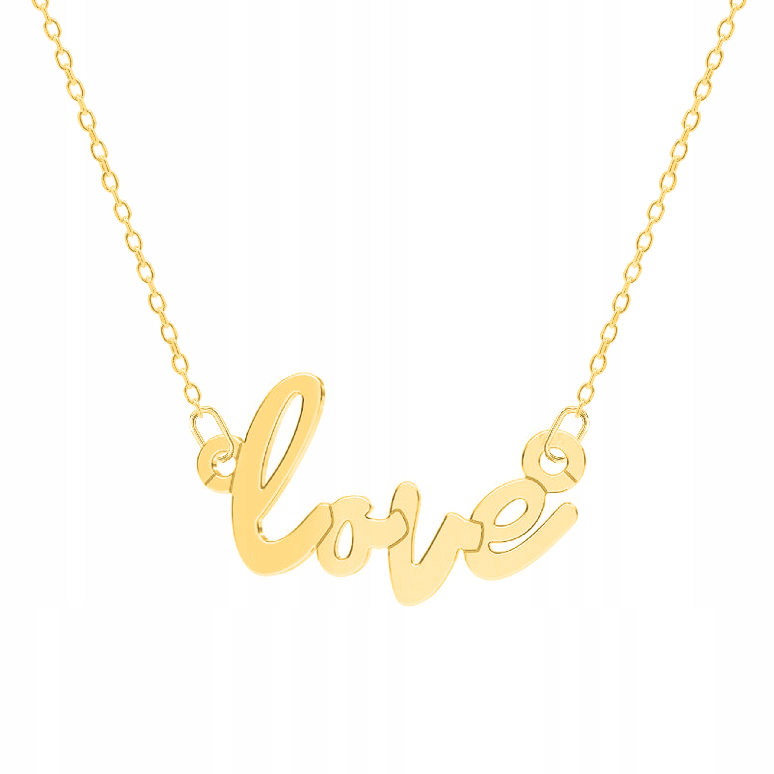 

Łańcuszek złoty naszyjnik 925 Napis Love Miłość