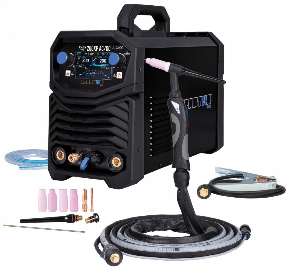 Spawarka SPARTUS EasyTIG 200XP AC/DC ALUMINIUM uchwyt SPE 17 4m TIG MMA
