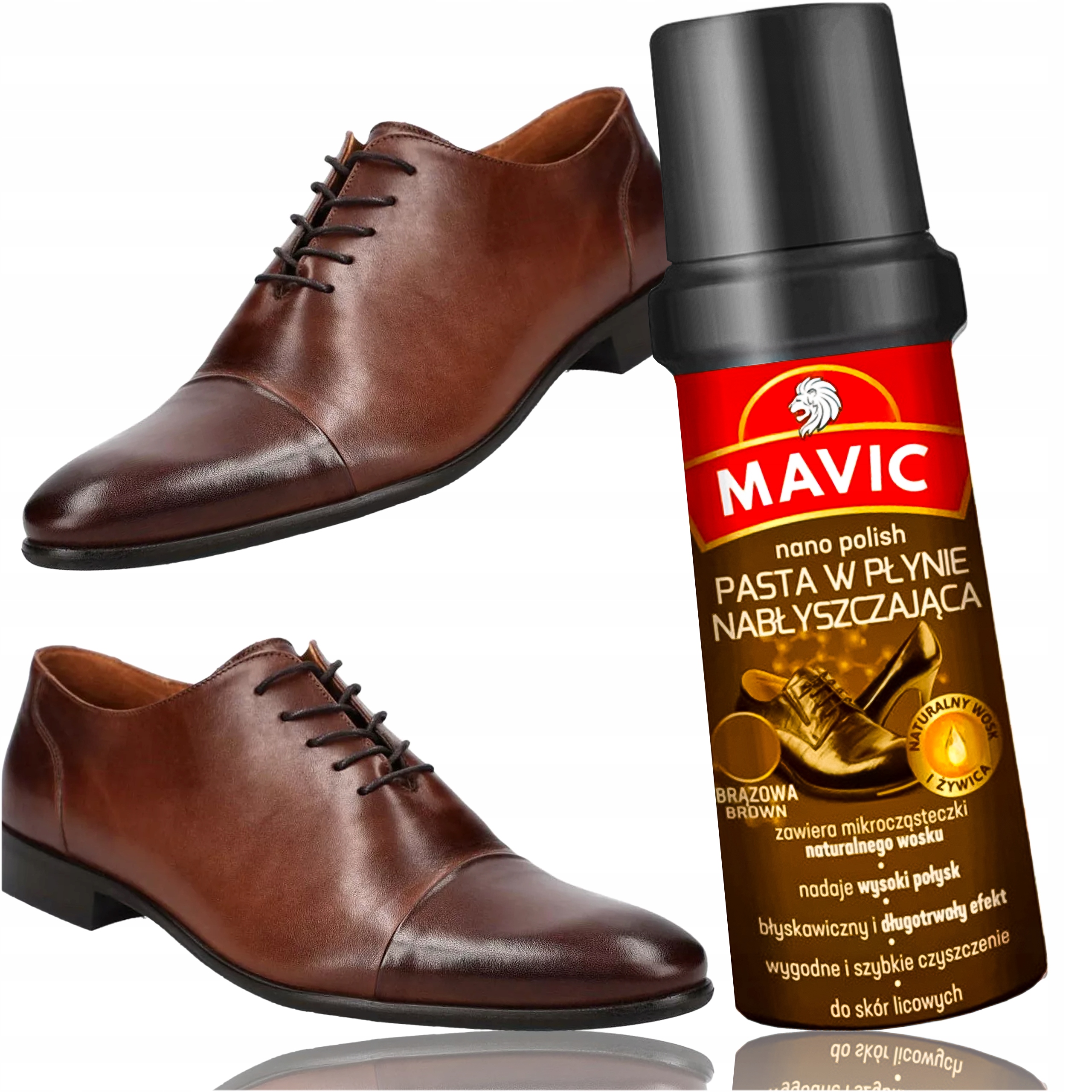 

Pasta do Butów Brązowa z Nabłyszczaczem 75ml Wosk