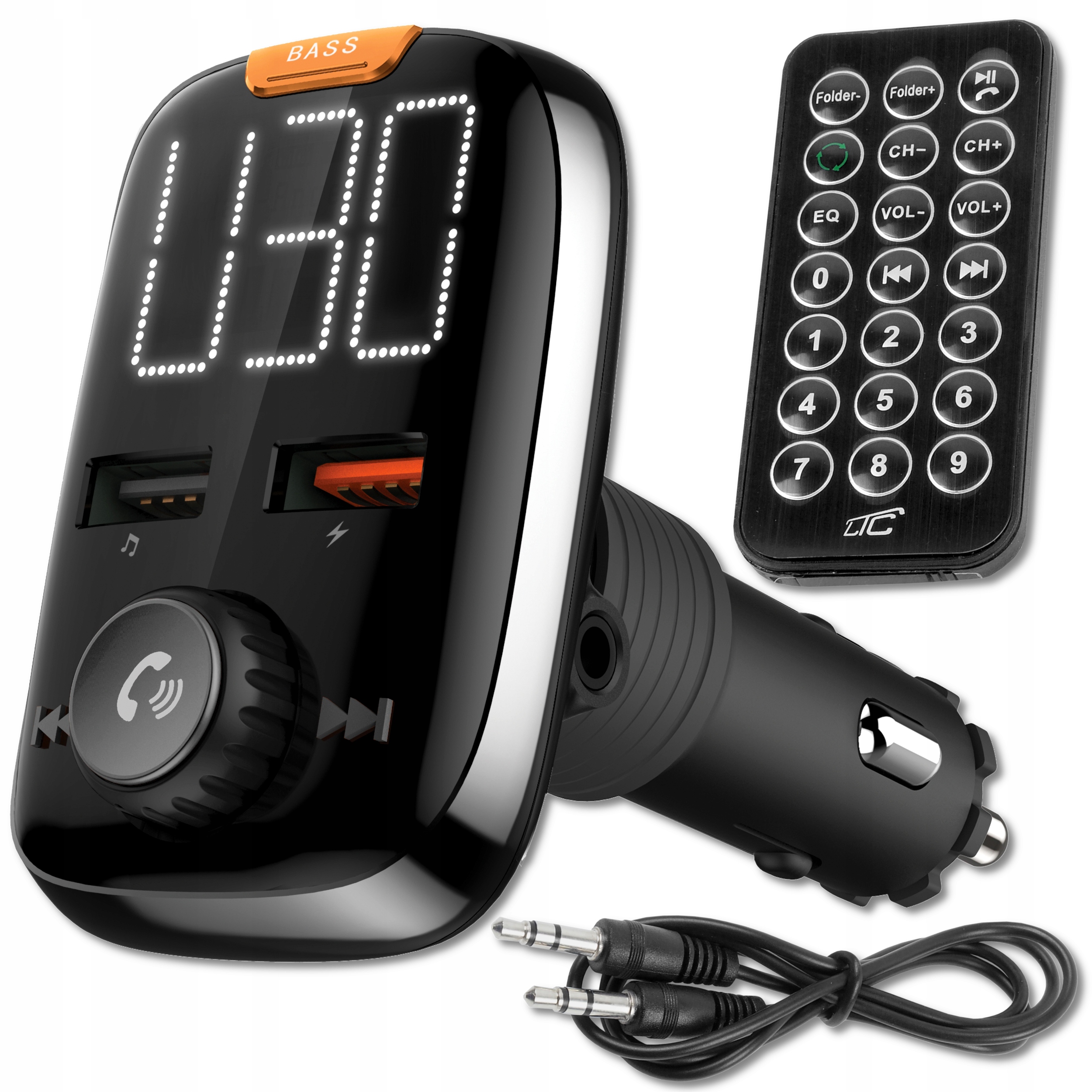 

Transmiter Fm Bluetooth MP3 Ładowarka Pilot