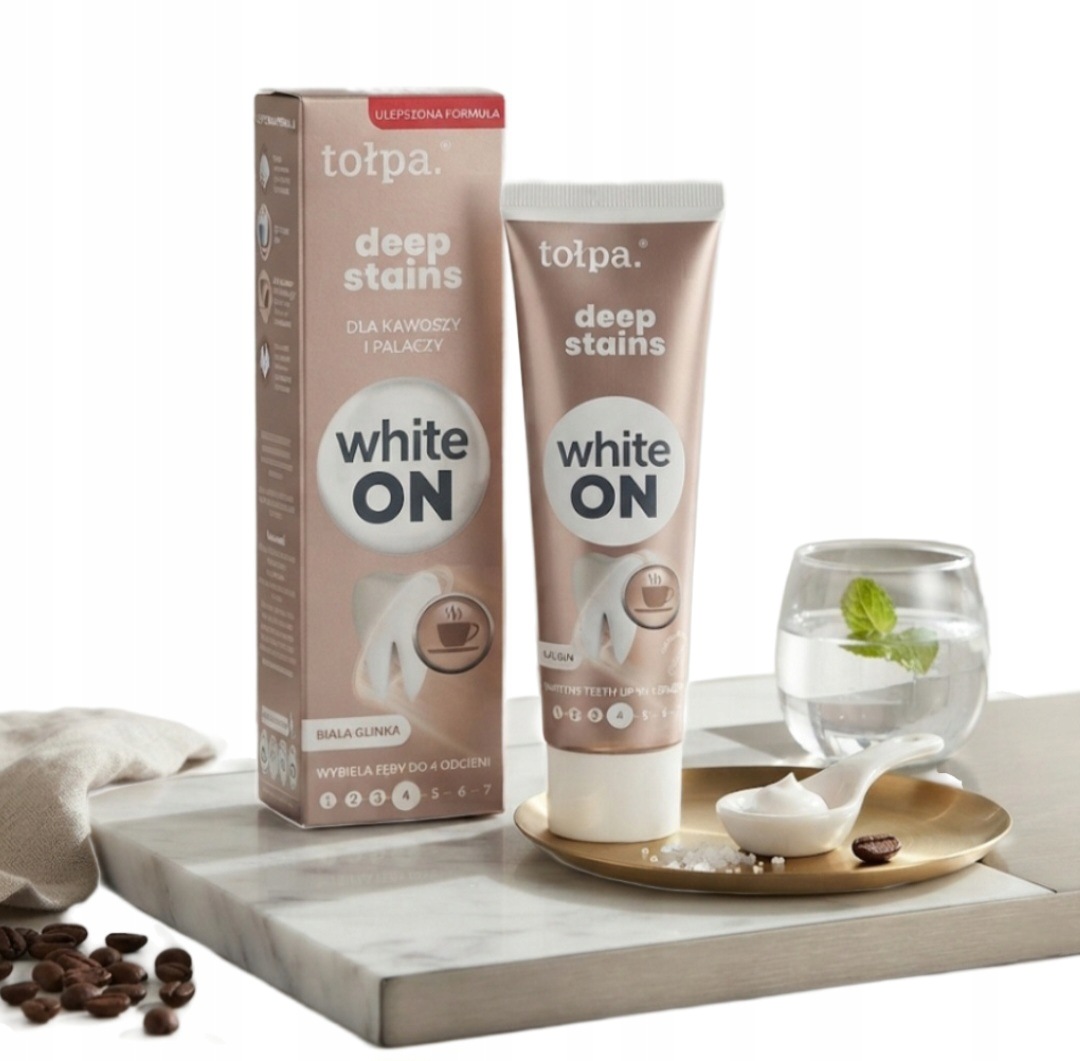 Wybielająca pasta do zębów dla palaczy i kawoszy Deep Stains 75 ml Tołpa