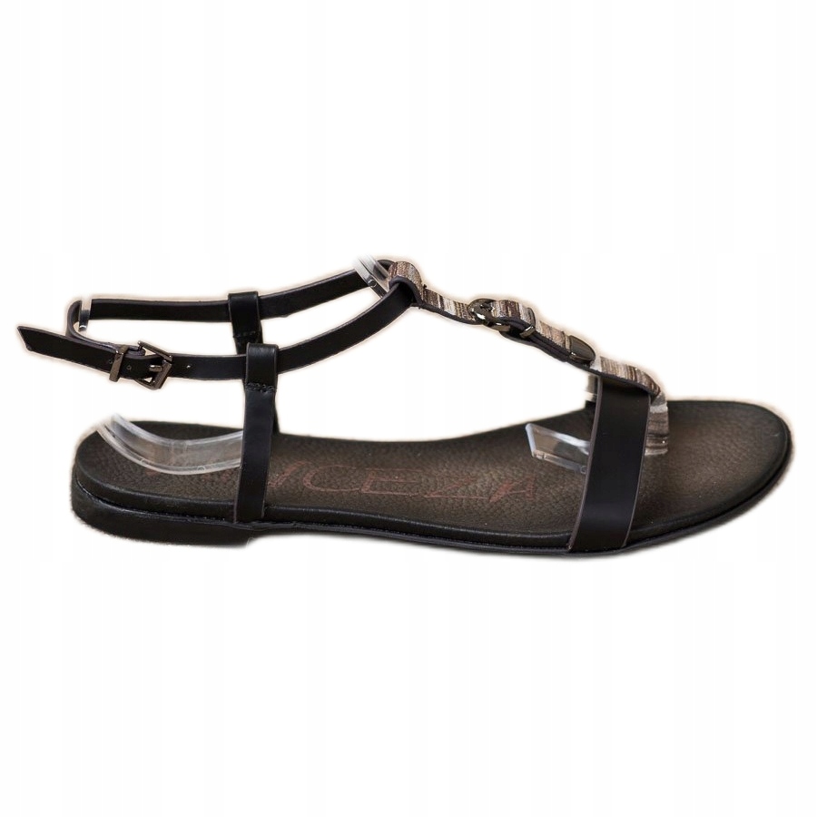 

Czarne Skóra ekologiczna Buty Vinceza r.37