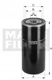 FILTR OLEJU MANN WD940 BOMAG Part manufacturer Mann Filter