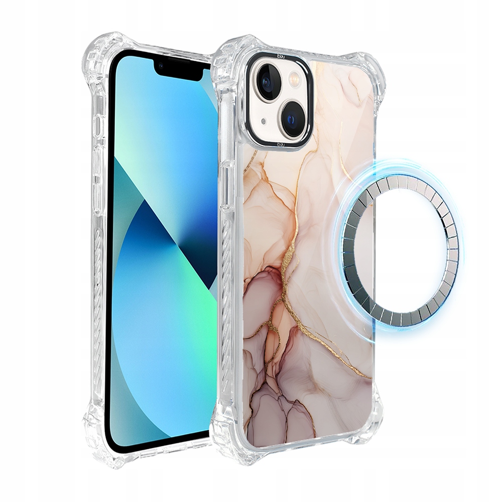 Pouzdro pro iPhone 13 Ibizu DropGuard Ultra s MagSafe, růžový alabastr