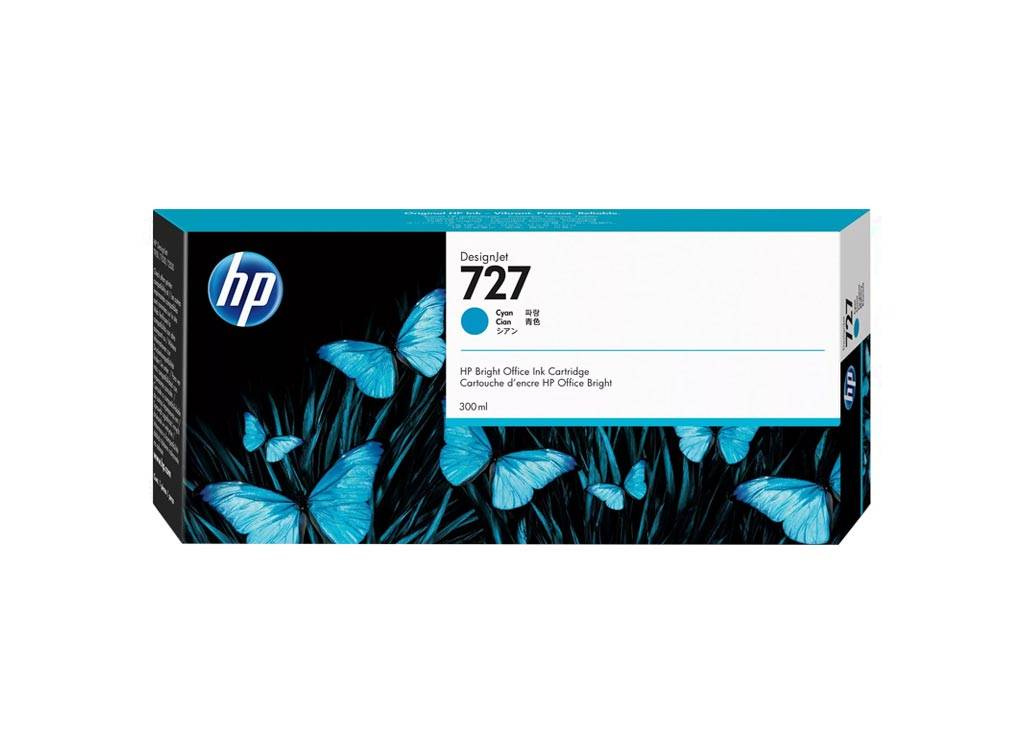 Tusz Hp 727 Cyan F9J76A 300 ml Oryginał