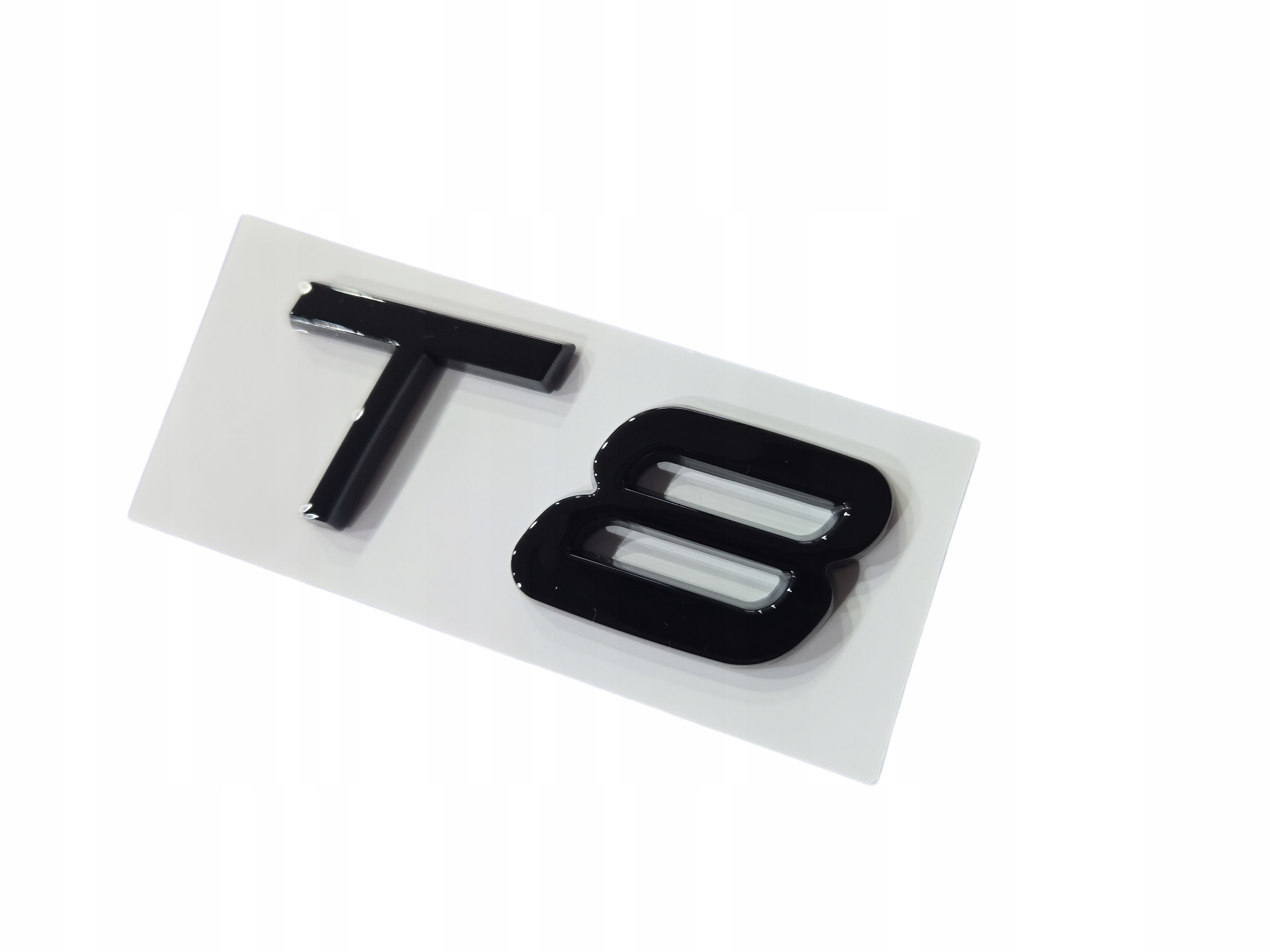 Emblemat T8 do Volvo Black Glossy Czarny Połysk nowy znaczek napis logo