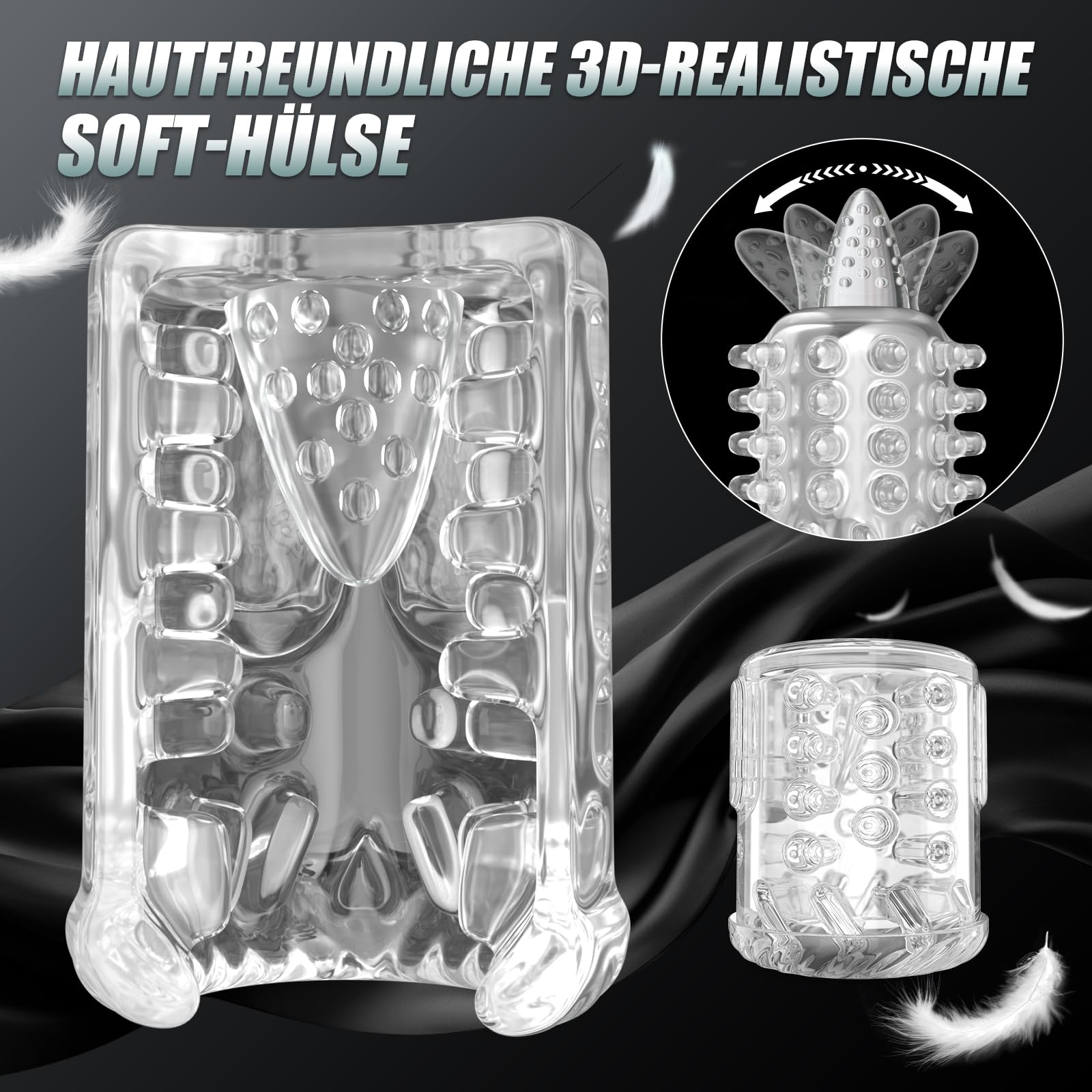 KI-SYNCHRONISATION Elektryczny Masturbator 9 Funkcji Teleskopowych — miniatura 7