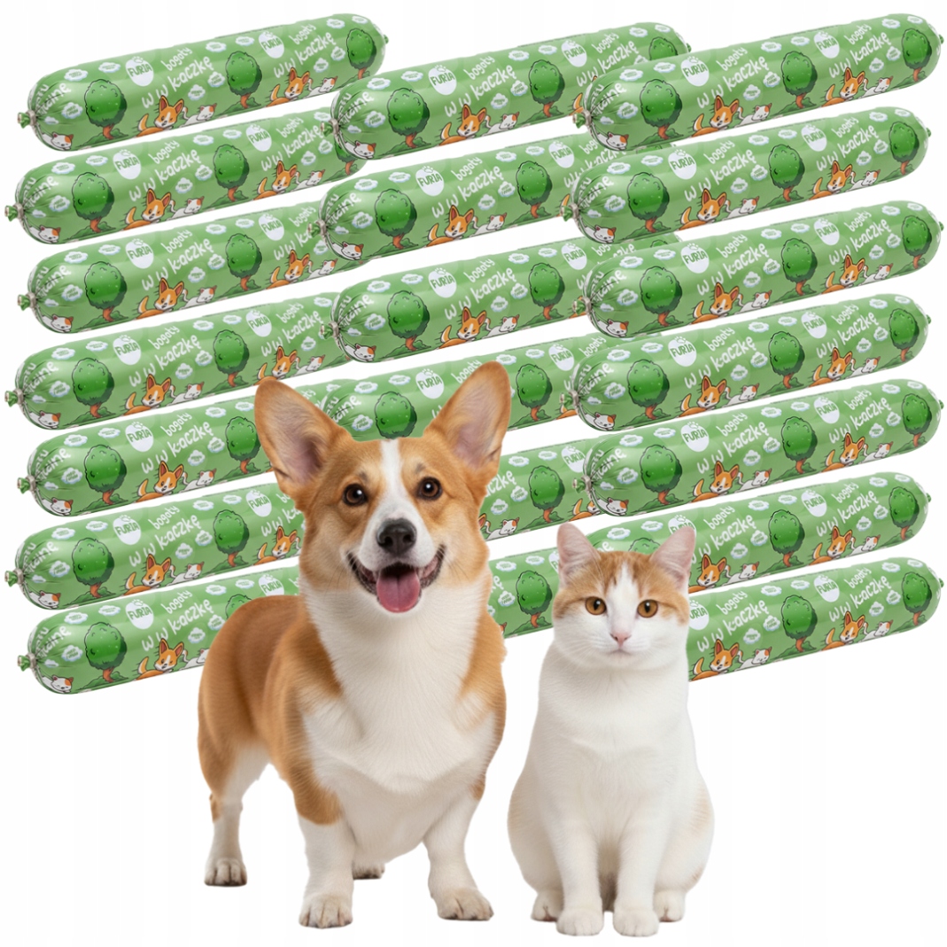 Levně Krmivo Pro Psy A Kočky Vlhké Krmivo Kachní Tyčinka 19x1kg Furia