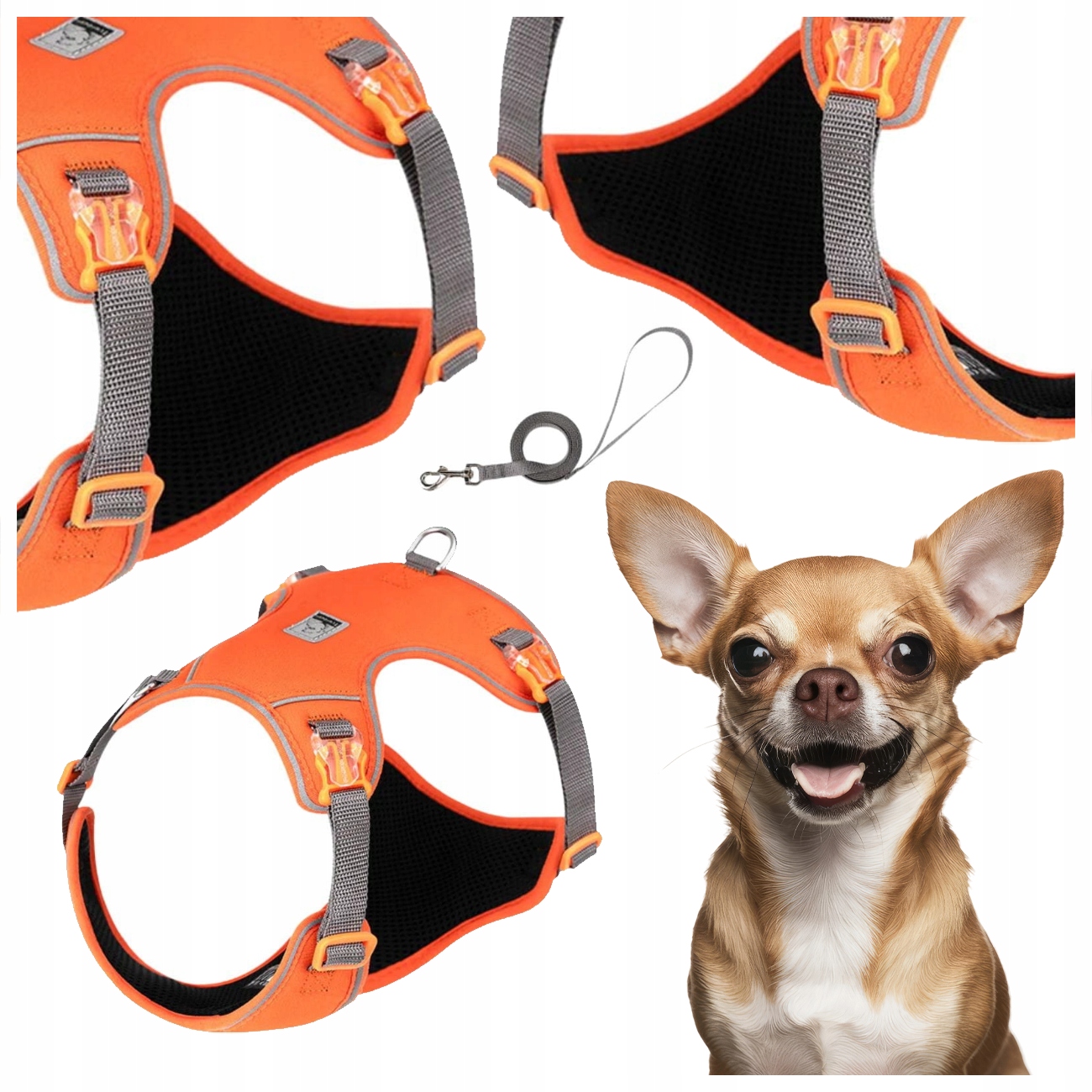 Pásky Vodítko Ultralehké Prodyšné Truelove Lightness Oranžové 3XS