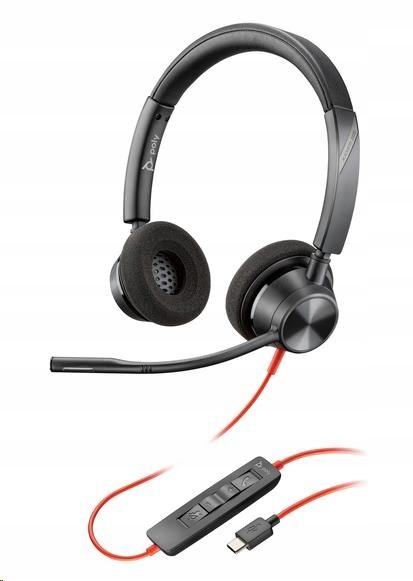 Slúchadlá na uši Hp Poly Blackwire 3320 (8X219AA) stereo Usb-c/a
