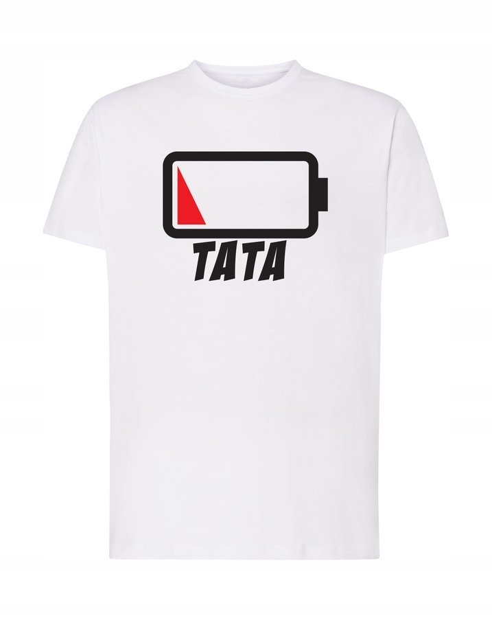 

Koszulka dla taty do zestawu Baterie, biała 5XL