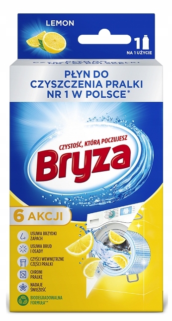 

Bryza Płyn Do Czyszczenia Pralki Silny Lemon 250ML