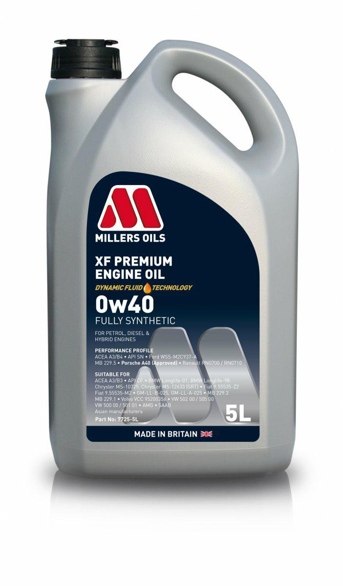 

Millers Oils Xf Premium 0w40 5L