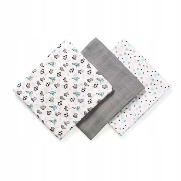 

Pieluszki Bambusowe Szare BabyOno