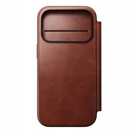 Nomad Modern Leather Folio – kožené puzdro pre iPhone 17 Pro kompatibilné s