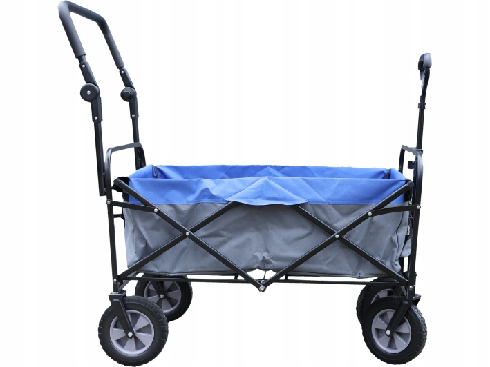 Čtyřkolový transportní vozík skládací, silný a lehký, pro turistiku i zahradu