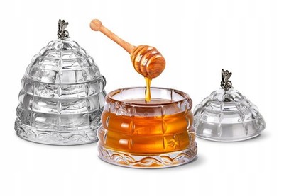 Bohemia Nádoba na med Křišťálový úl 300 ml