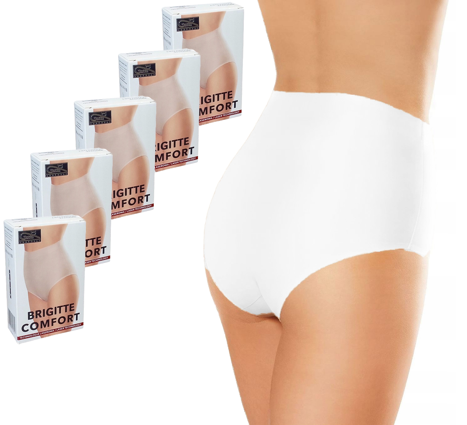 

Gatta wysokie Figi Brigitte Comfort 5szt L białe