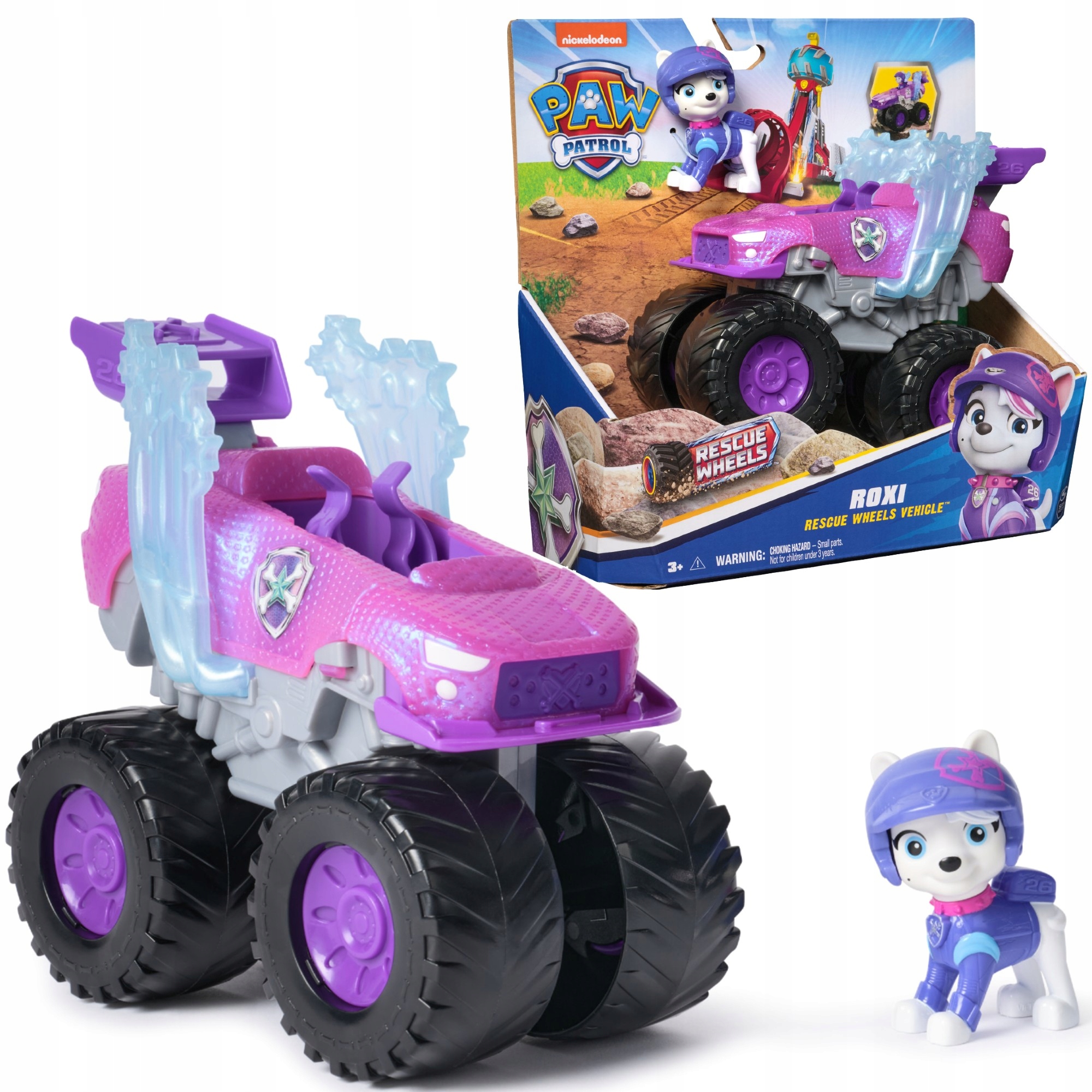 PSI PATROL ROXI POJAZD TERENOWY RESCUE WHEELS + FIGURKA