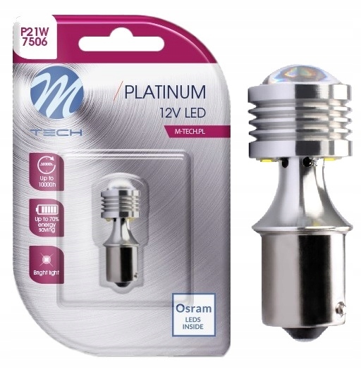 

Żarówka P21W Osram Led M-tech Drl Jazdy Dziennej