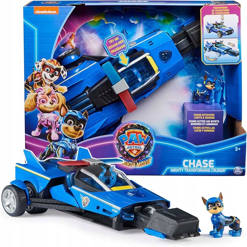 PSI PATROL POJAZD KOSMICZNY RADIOWÓZ FIGURKA CHASE