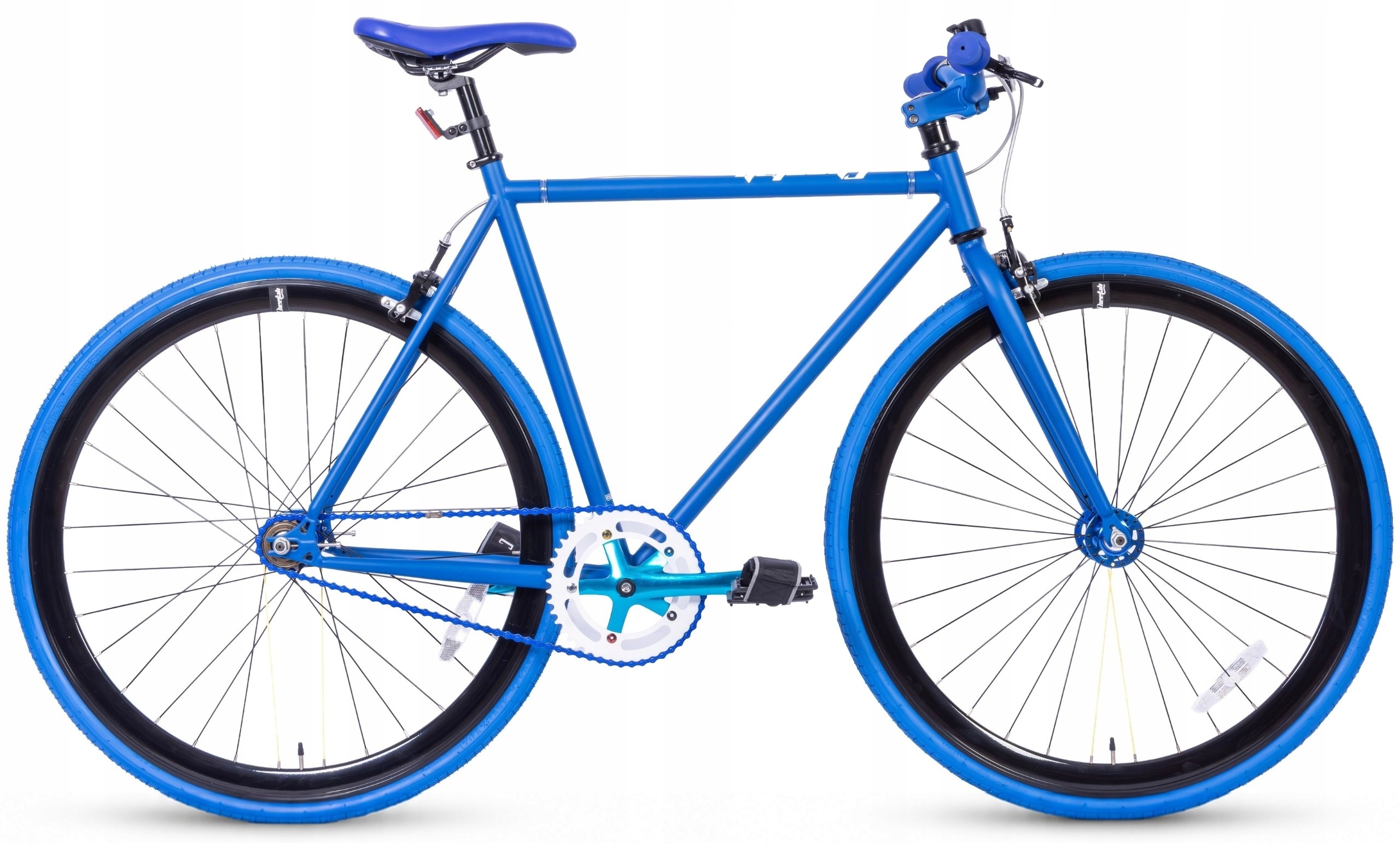 Rower Szosowy Single Speed 28” 700C Rama 54 cm Lekki 12 kg Niebieski