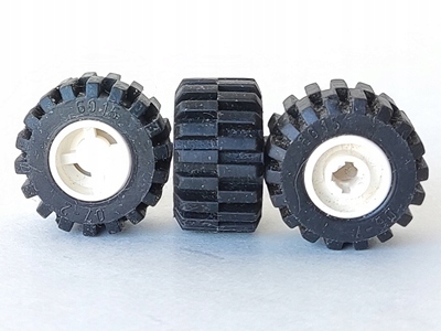 LEGO KOŁO - BIAŁE koło 6014bc01 8szt