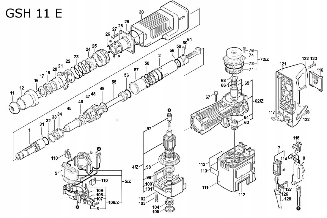 Tłok ORING USZCZELKA TŁOKA GSH11E GSH 11 E Rodzaj uszczelka