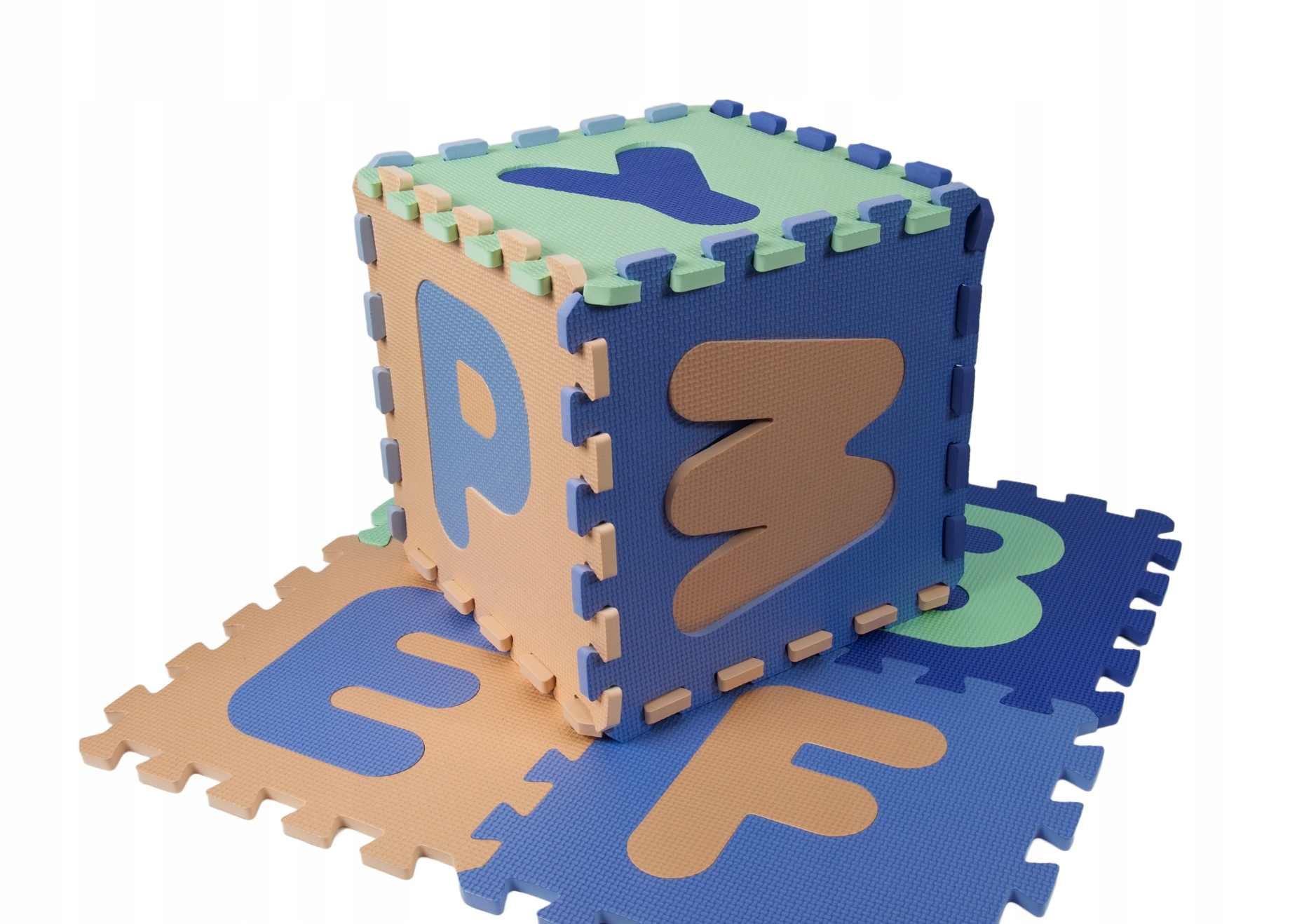 DUŻE PUZZLE PIANKOWE MATA PIANKOWA 210x120 ALFABET Liczba elementów 28