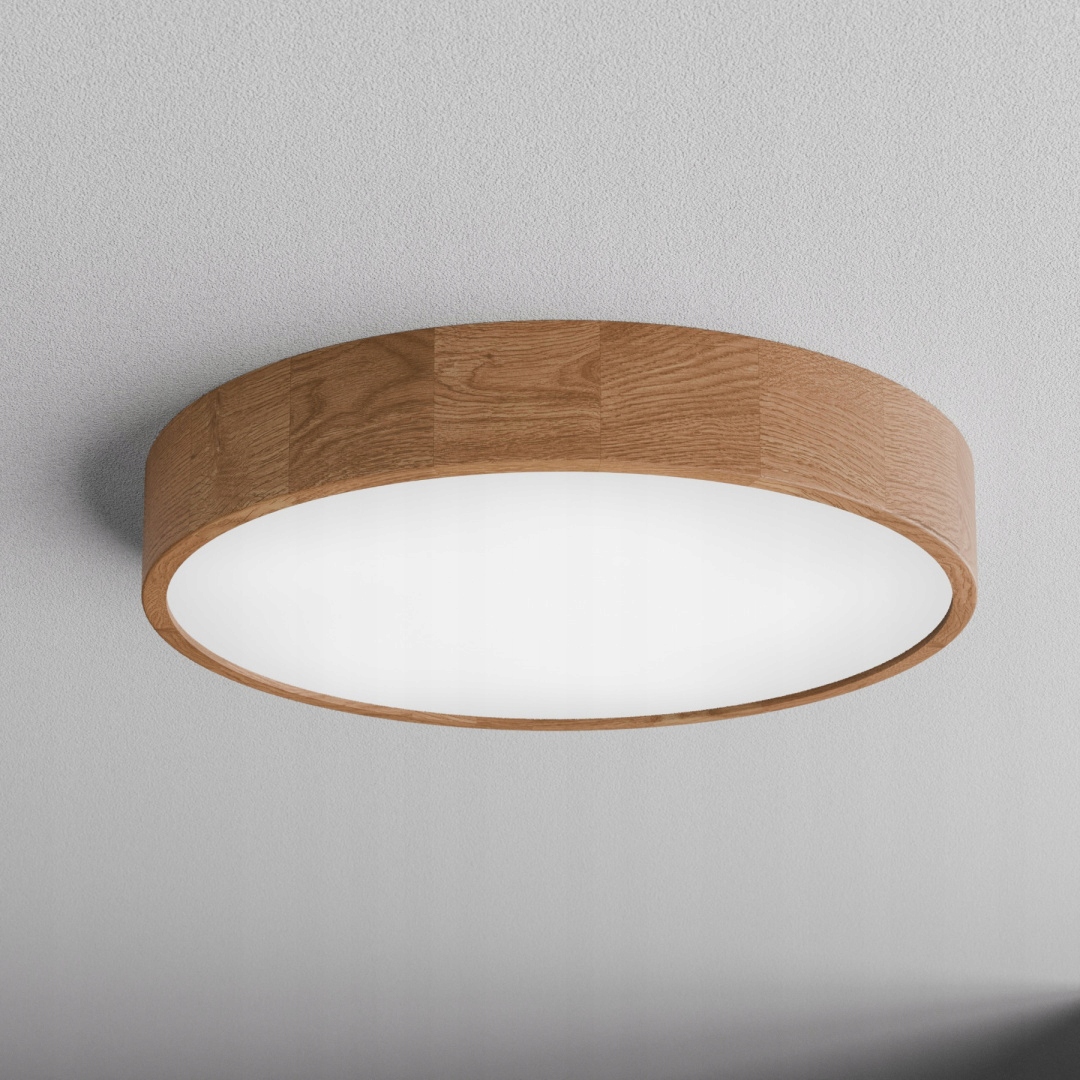 Lampa sufitowa drewniana dębowa Plafon Cleo DR575 Dąb