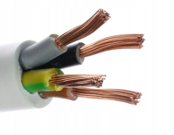 Elektrokabel Przewód Owy 4x1 (H05VV-F) Tu krążek 100m