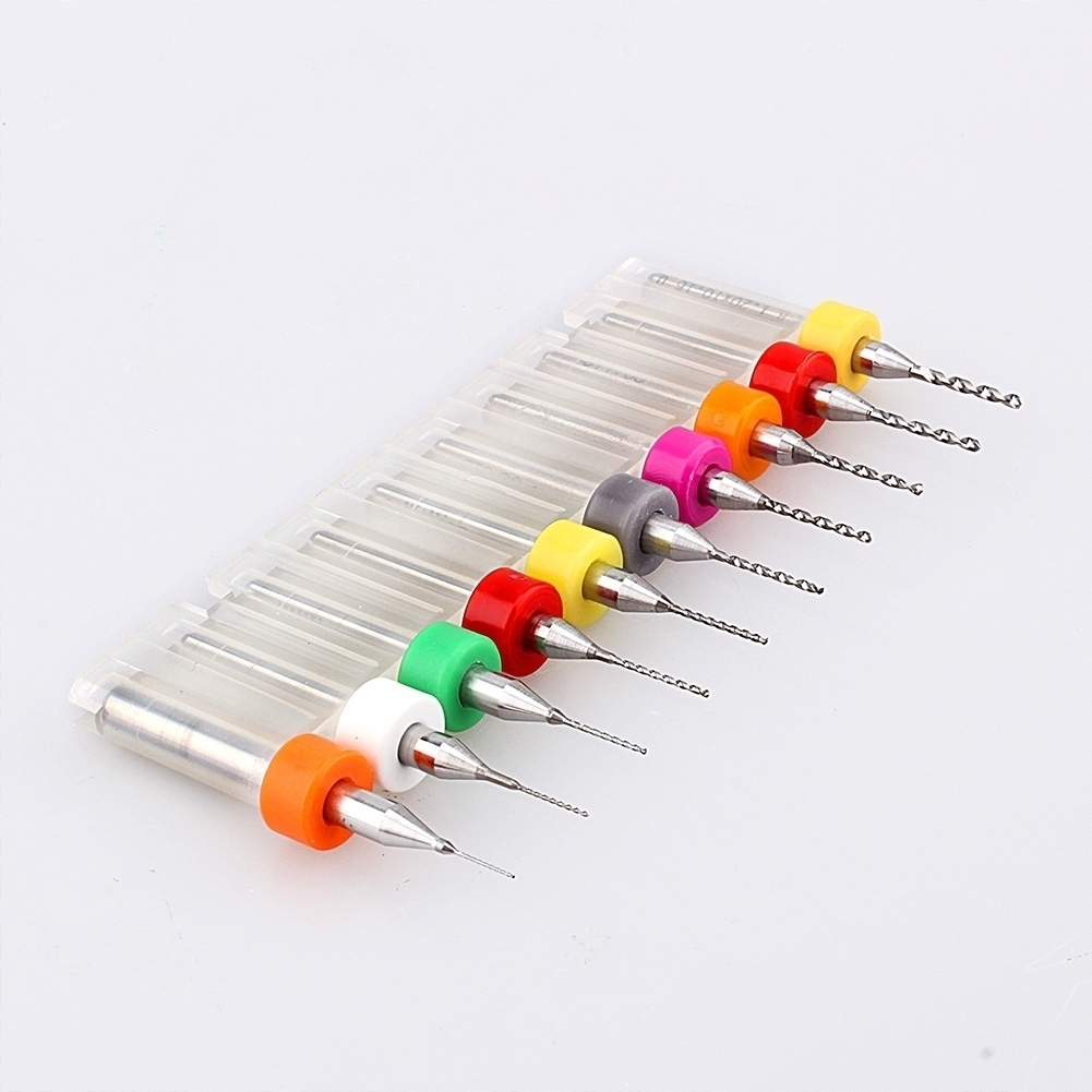 ZESTAW WIERTEŁ DO PCB - OD 0.3MM DO 1.2MM 10SZT