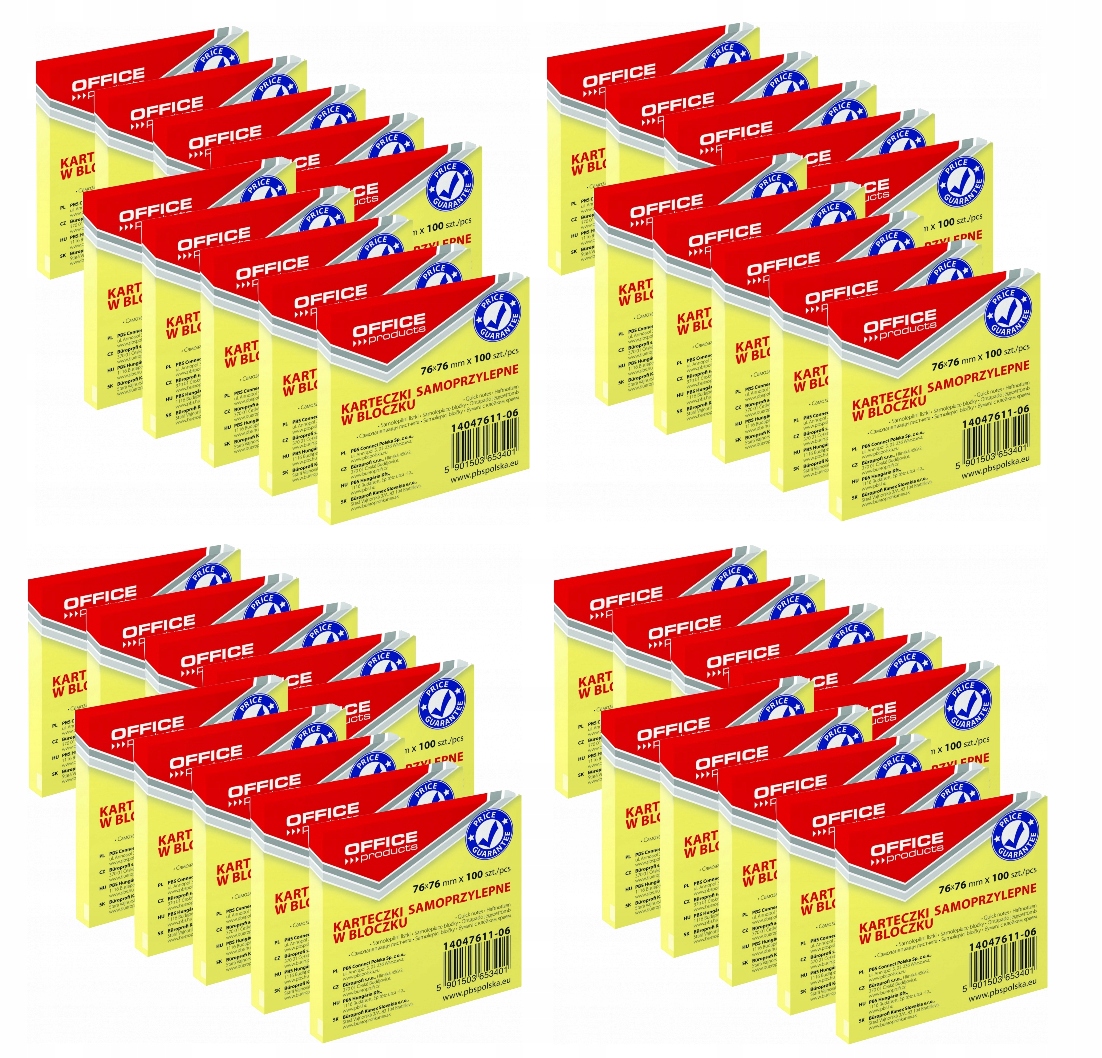 

Karteczki Samoprzylepne Notes Bloczek 76x76 4000k