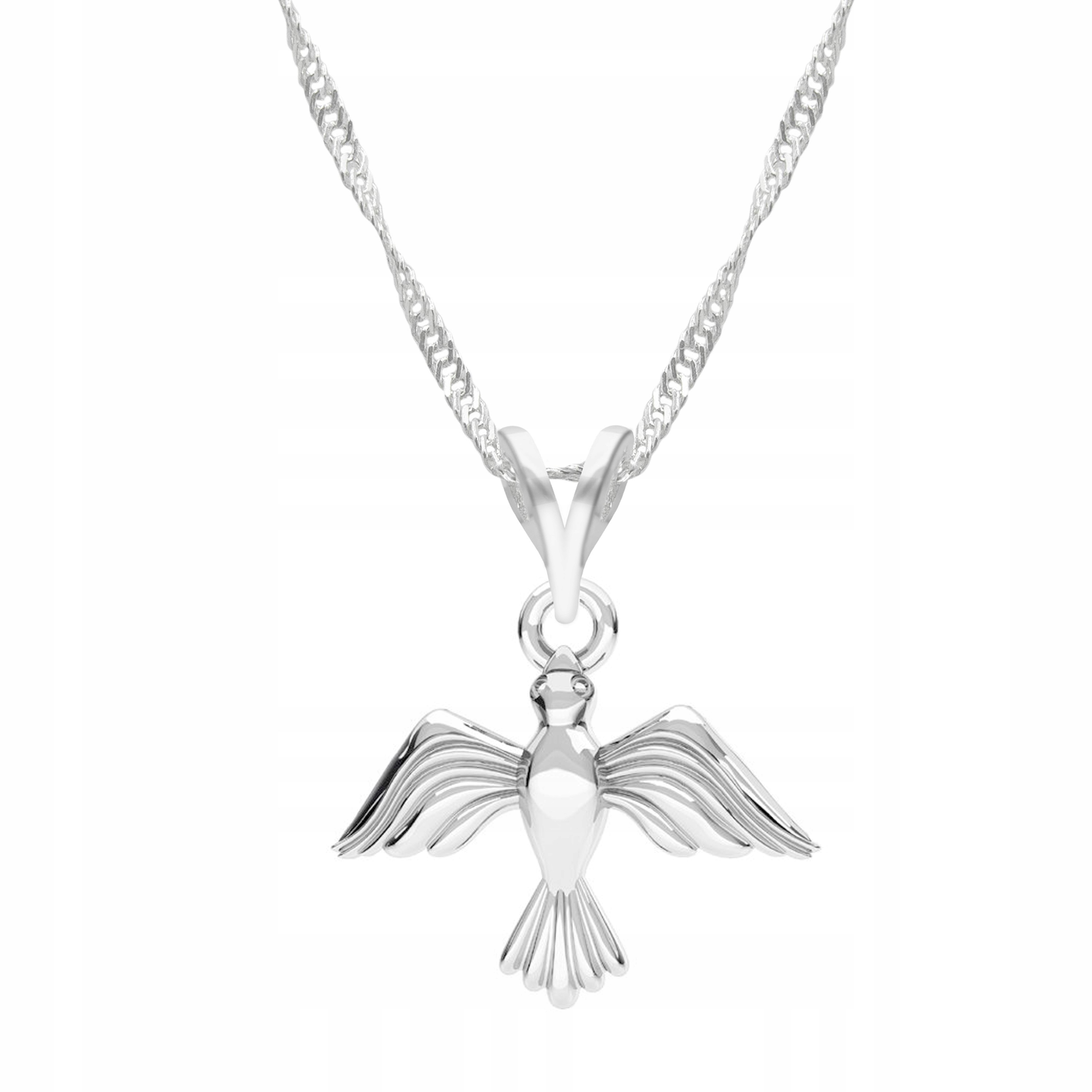 Stříbrný řetízek náhrdelník 925 Pták Vlaštovka